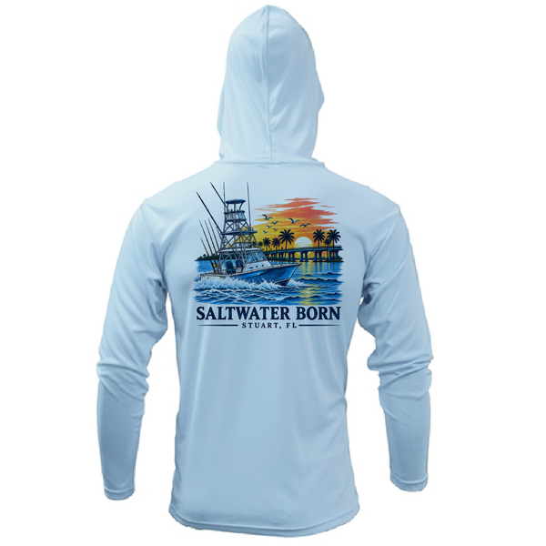 Stuart, FL Sportfishing Boy's Long Sleeve UPF 50+ Dry-Fit Hoodie