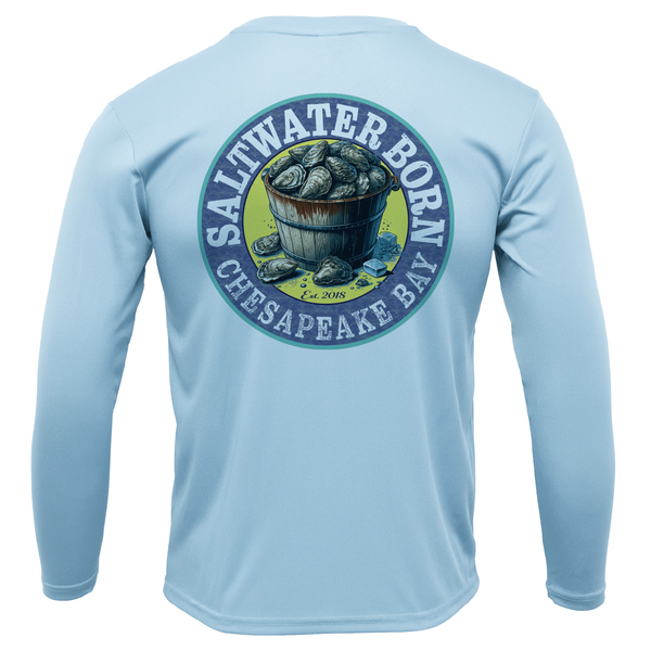 Chesapeake Bay USA Born Men's Long Sleeve UPF 50+ Dry-Fit Shirt