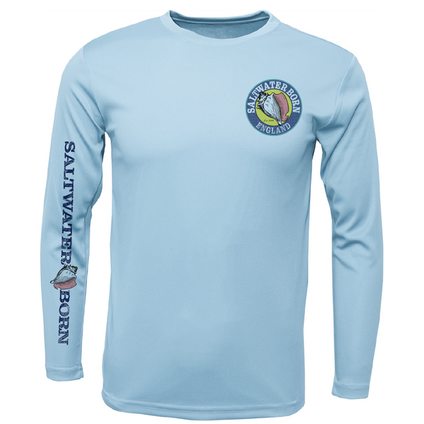 Saltwater Born England Cod Men's Long Sleeve UPF 50+ Dry-Fit Shirt