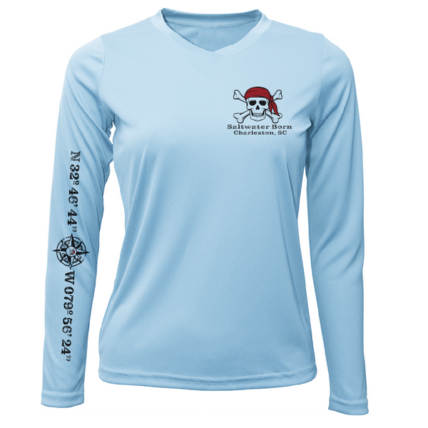 Charleston, SC "All For Rum and Rum For All" Women's Long Sleeve UPF 50+ Dry-Fit Shirt