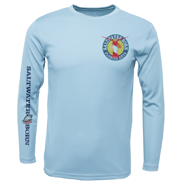 Florida Keys Scuba Lobster Men's Long Sleeve UPF 50+ Dry-Fit Shirt