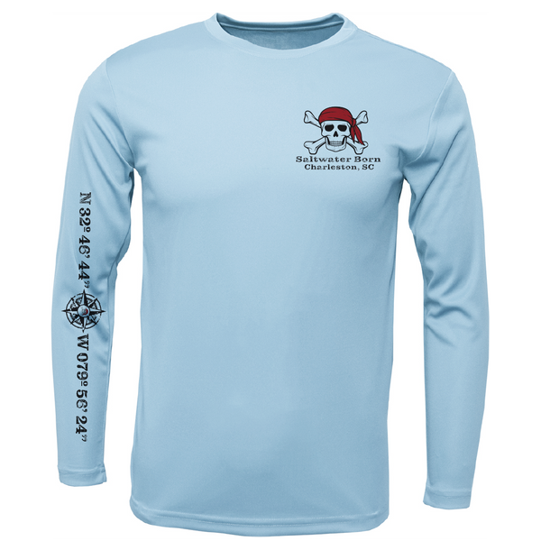 Charleston, SC "All For Rum and Rum For All" Men's Long Sleeve UPF 50+ Dry-Fit Shirt