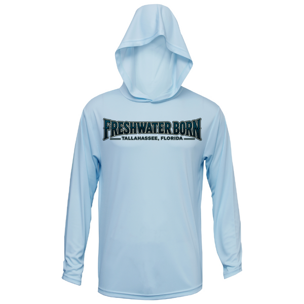 Tallahassee, FL Freshwater Born Largemouth Bass Men's Long Sleeve UPF 50+ Dry-Fit Hoodie