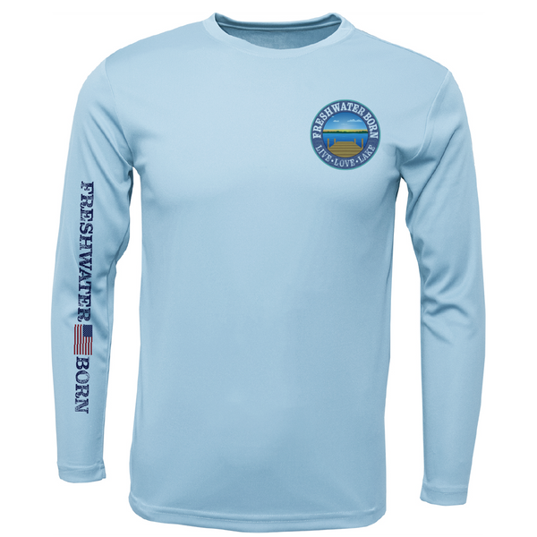 Freshwater Born- Fish, Hunt, Explore, Unwind Boy's UPF 50+ Dry-Fit Shirt