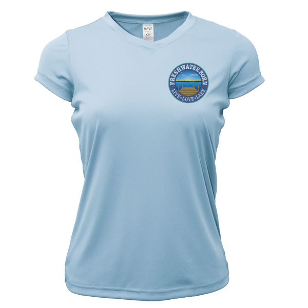 Freshwater Born Marsh Born Women's Short Sleeve UPF 50+ Dry-Fit Shirt