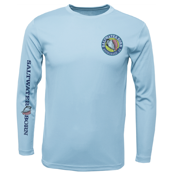Anchorage, AK Angler Men's Long Sleeve UPF 50+ Dry-Fit Shirt