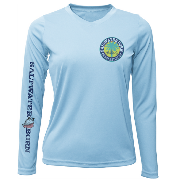 Charleston, SC Kraken Palmetto Logo Women's Long Sleeve UPF 50+ Dry-Fit Shirt