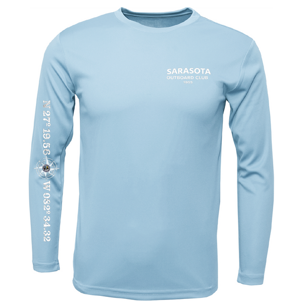 Sarasota Outboard Club 1955 Men's Long Sleeve UPF 50+ Dry-Fit Shirt