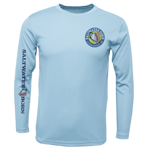 Outer Banks, NC Beach Jeep Men's Long Sleeve UPF 50+ Dry-Fit Shirt