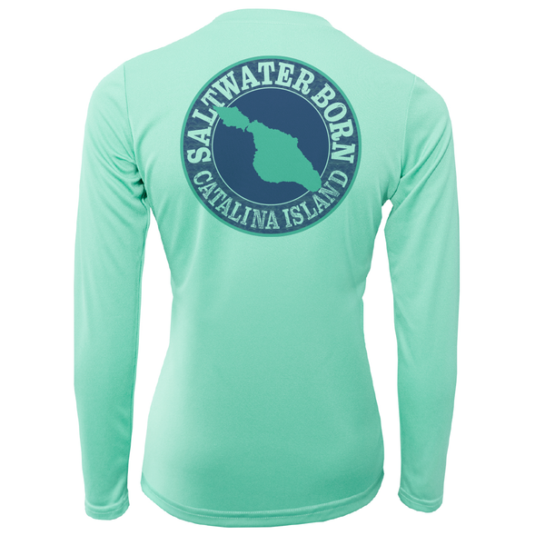 Catalina Island "Saltwater Heals Everything" Long Sleeve UPF 50+ Dry-Fit Shirt