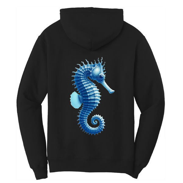 Saltwater Born Seahorse Women's Cotton Hoodie