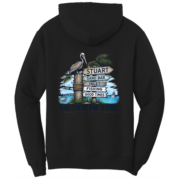 Stuart, FL Coastal Crossroads Men's Cotton Hoodie