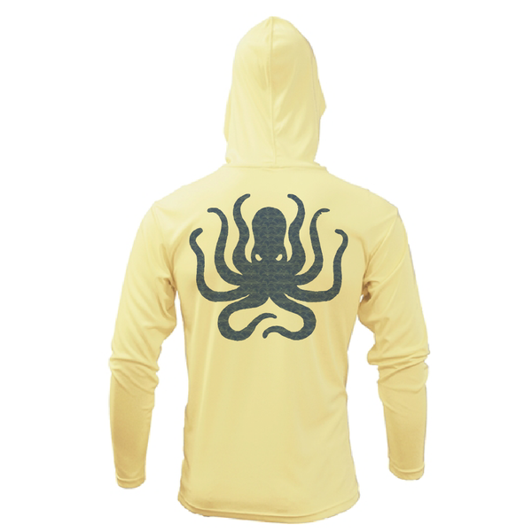 Siesta Key, FL Kraken Men's Long Sleeve UPF 50+ Dry-Fit Hoodie