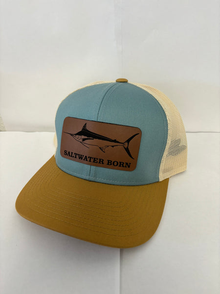 Saltwater Born Marlin Structured Mesh Trucker Hat