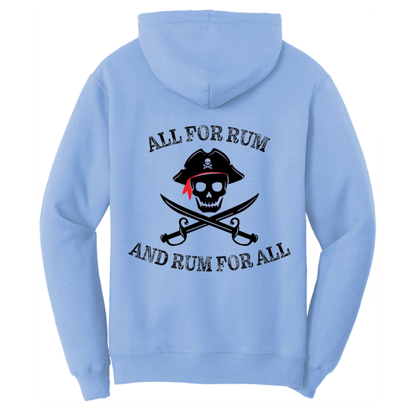 New York Freshwater Born Men's "All For Rum and Rum For All" Cotton Hoodie