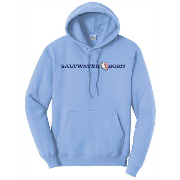Saltwater Born Tybee Island, GA Signpost Men's Cotton Hoodie