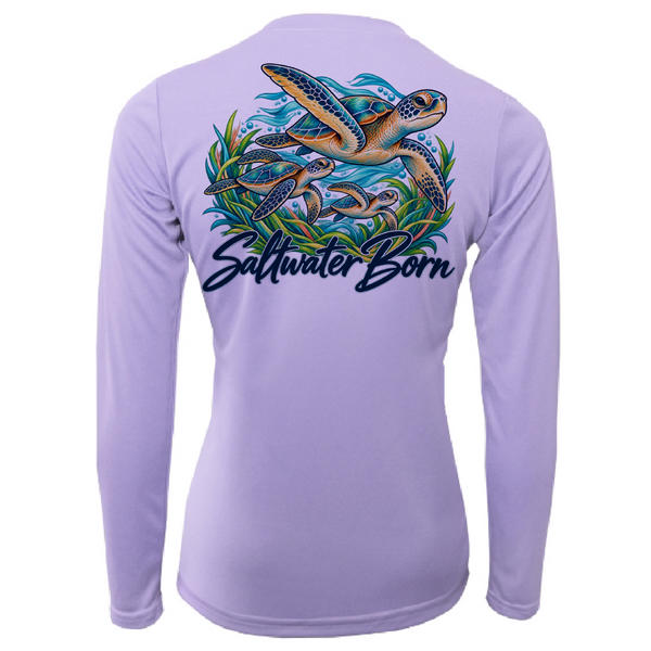Saltwater Born Together in the Tide Women's Long Sleeve UPF 50+ Dry-Fit Shirt