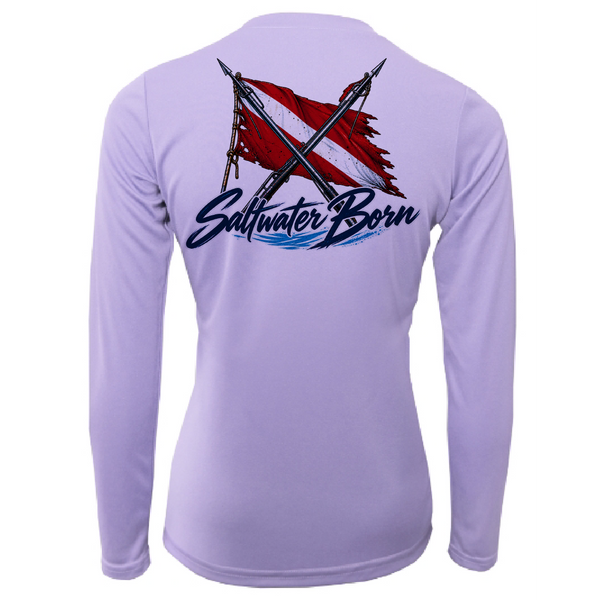 Saltwater Born Spear Life Women's Long Sleeve UPF 50+ Dry-Fit Shirt