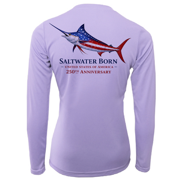 250th Anniversary Action Marlin Women's Long Sleeve UPF 50+ Dry-Fit Shirt