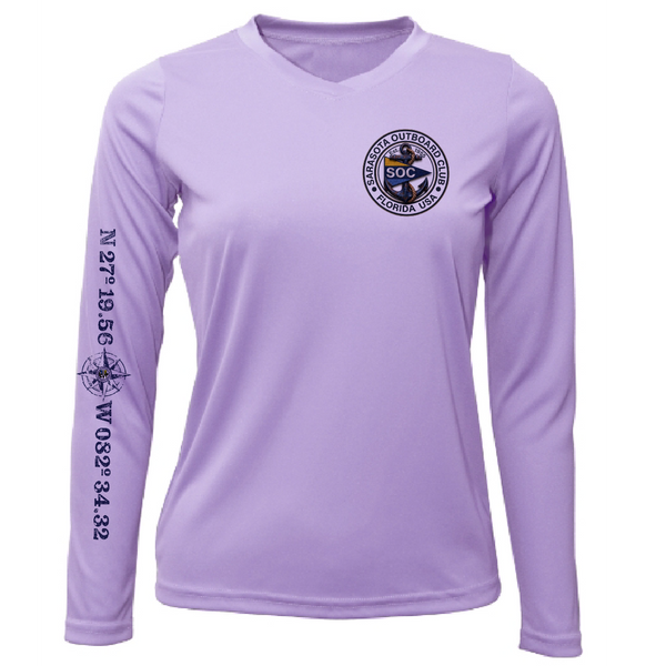 Sarasota Outboard Club Classic Women's Long Sleeve UPF 50+ Dry-Fit Shirt