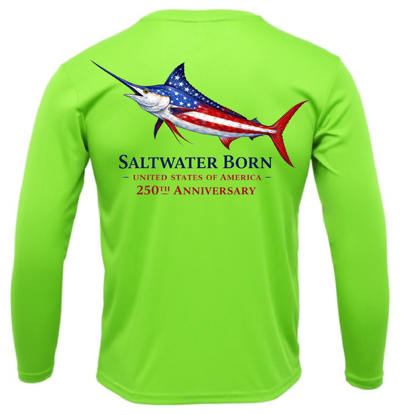 250th Anniversary Action Marlin Men's Long Sleeve UPF 50+ Dry-Fit Shirt