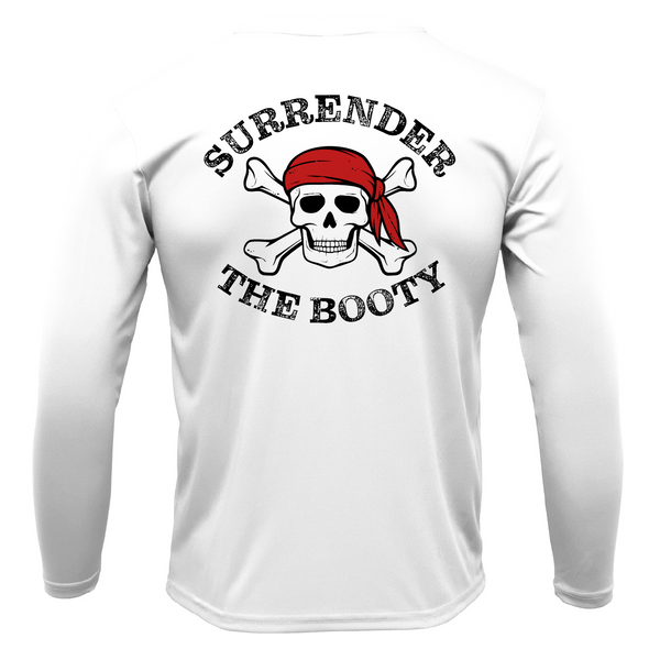 Michigan Freshwater Born "Surrender The Booty" Men's Long Sleeve UPF 50+ Dry-Fit Shirt
