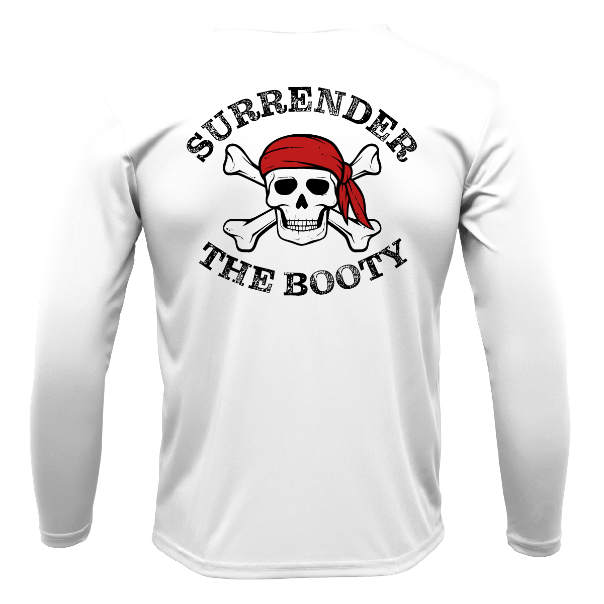 Texas Freshwater Born "Surrender The Booty" Men's Long Sleeve UPF 50+ Dry-Fit Shirt