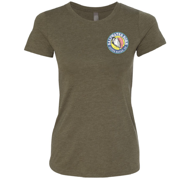 Outer Banks, NC Eagle Ray Women's Triblend Tee