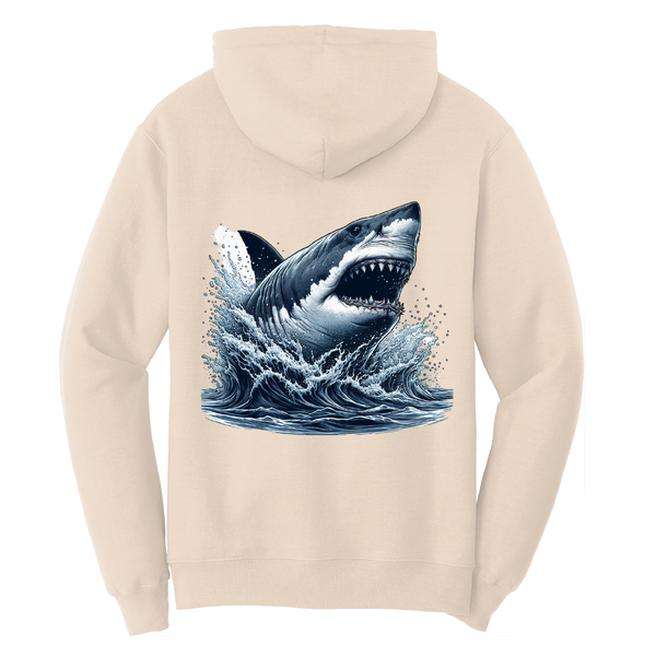 Cape Cod, MA Jaws Women's Cotton Hoodie