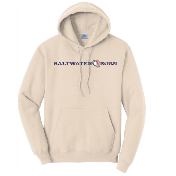 Saltwater Born Tybee Island, GA Signpost Men's Cotton Hoodie