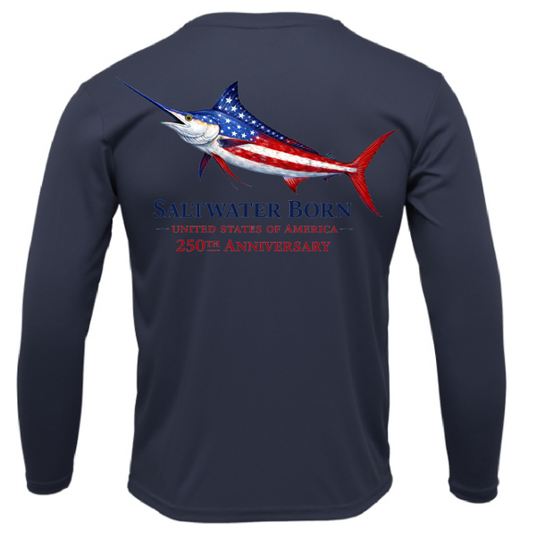 250th Anniversary Action Marlin Men's Long Sleeve UPF 50+ Dry-Fit Shirt