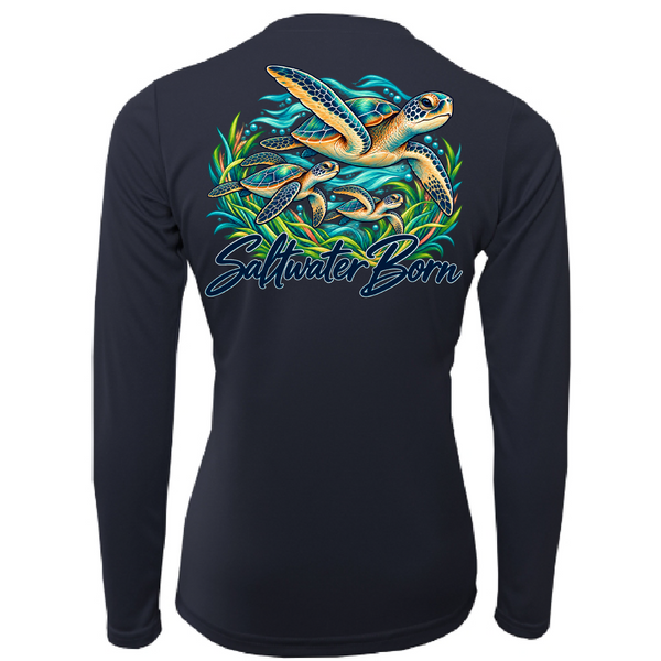 Saltwater Born Together in the Tide Women's Long Sleeve UPF 50+ Dry-Fit Shirt