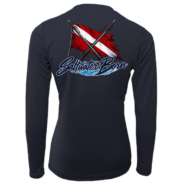 Saltwater Born Spear Life Women's Long Sleeve UPF 50+ Dry-Fit Shirt
