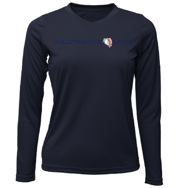 Saltwater Born Tropical State of Mind Women's Long Sleeve UPF 50+ Dry-Fit Shirt