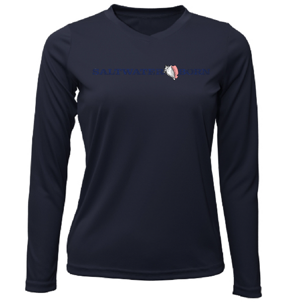 Saltwater Born Spear Life Women's Long Sleeve UPF 50+ Dry-Fit Shirt