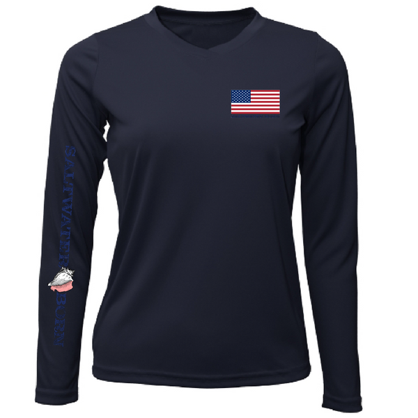 USA Hammerhead Women's Long Sleeve UPF 50+ Dry-Fit Shirt