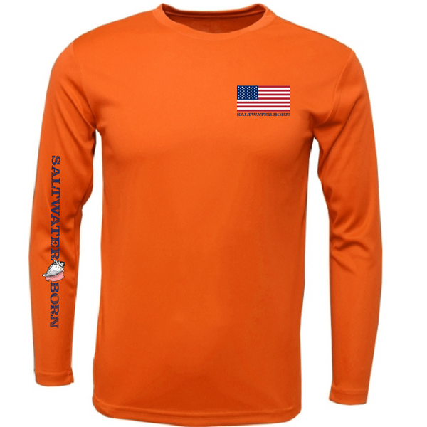 USA Hammerhead Men's Long Sleeve UPF 50+ Dry-Fit Shirt