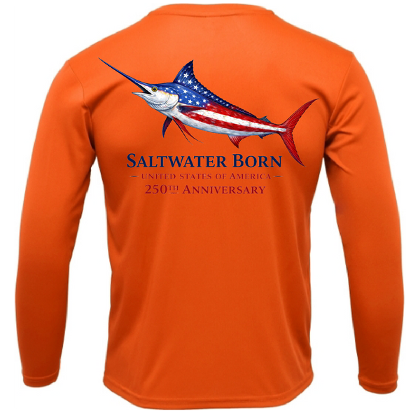 250th Anniversary Action Marlin Men's Long Sleeve UPF 50+ Dry-Fit Shirt