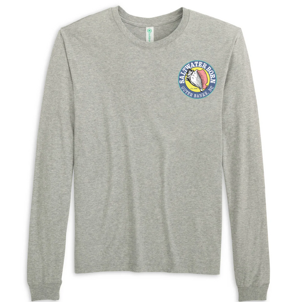 Outer Banks, NC Tuna Men's Cotton Long Sleeve Shirt