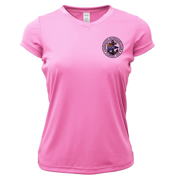 Sarasota Outboard Club Classic Women's Short Sleeve UPF 50+ Dry-Fit Shirt