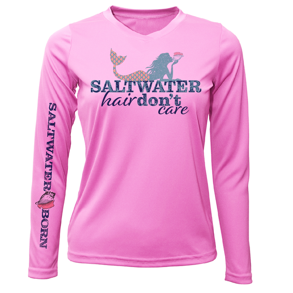 St. Petersburg, FL "Saltwater Hair Don't Care" Long Sleeve UPF 50+ Dry-Fit Shirt