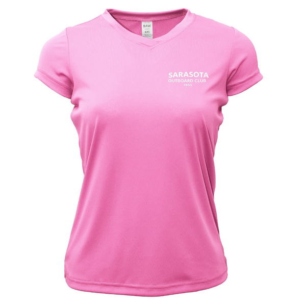 Sarasota Outboard Club 1955 Women's Short Sleeve UPF 50+ Dry-Fit Shirt