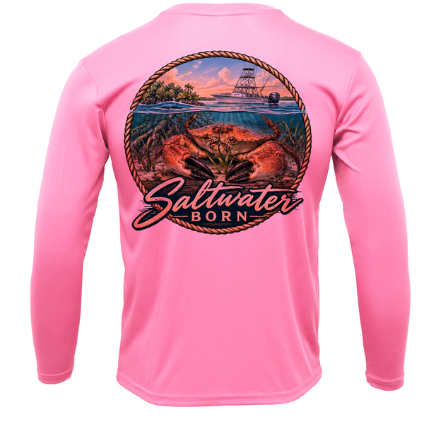 Stone Crab Coast Boy's Long Sleeve UPF 50+ Dry-Fit Shirt