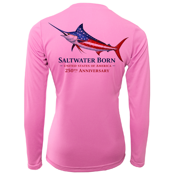 250th Anniversary Action Marlin Women's Long Sleeve UPF 50+ Dry-Fit Shirt
