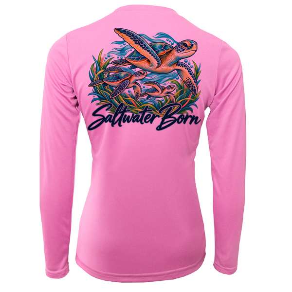Saltwater Born Together in the Tide Women's Long Sleeve UPF 50+ Dry-Fit Shirt