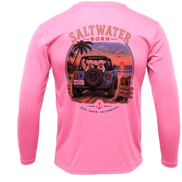 Saltwater Born Labs Men's Long Sleeve UPF 50+ Dry-Fit Shirt