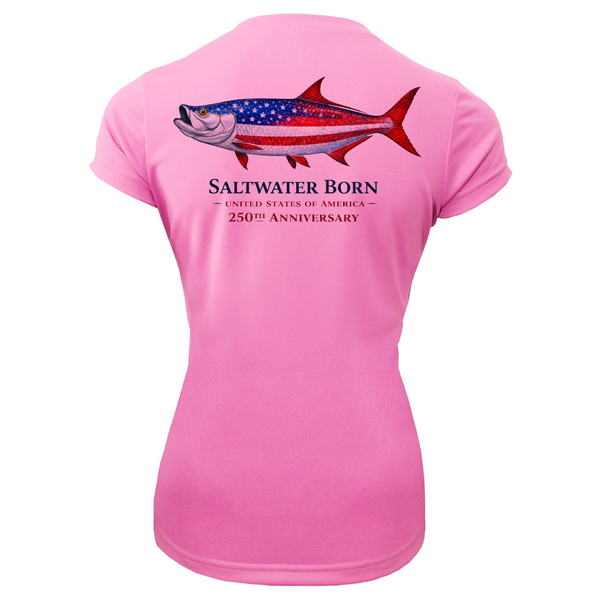 250th Anniversary Action Tarpon Women's Short Sleeve UPF 50+ Dry-Fit Shirt