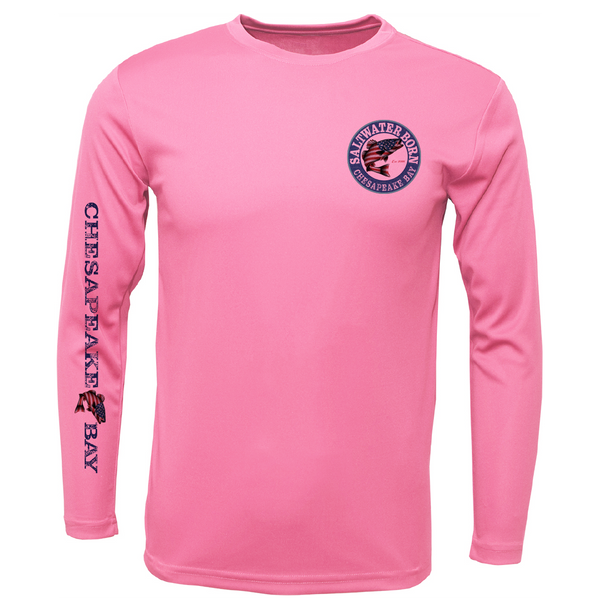 Chesapeake Bay USA Rockfish Men's Long Sleeve UPF 50+ Dry-Fit Shirt