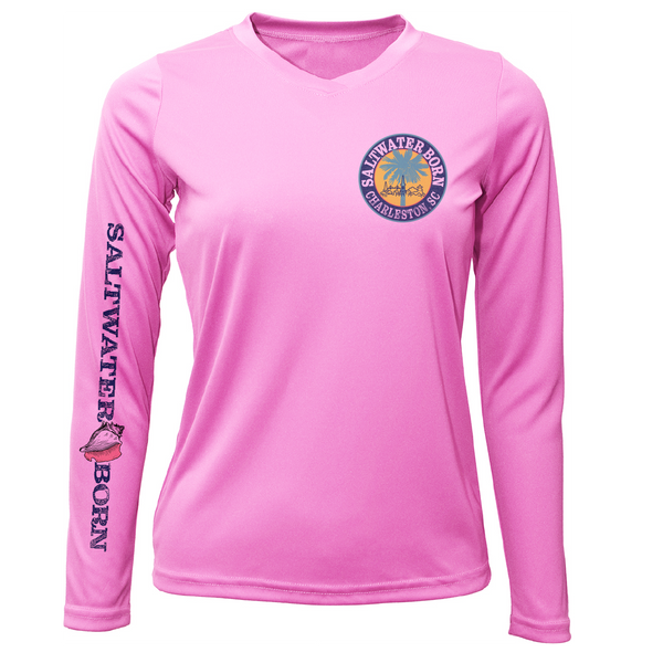 Charleston, SC Kraken Palmetto Logo Women's Long Sleeve UPF 50+ Dry-Fit Shirt