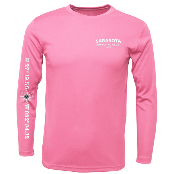 Sarasota Outboard Club 1955 Men's Long Sleeve UPF 50+ Dry-Fit Shirt